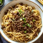 Mongolian Ground Beef Noodles