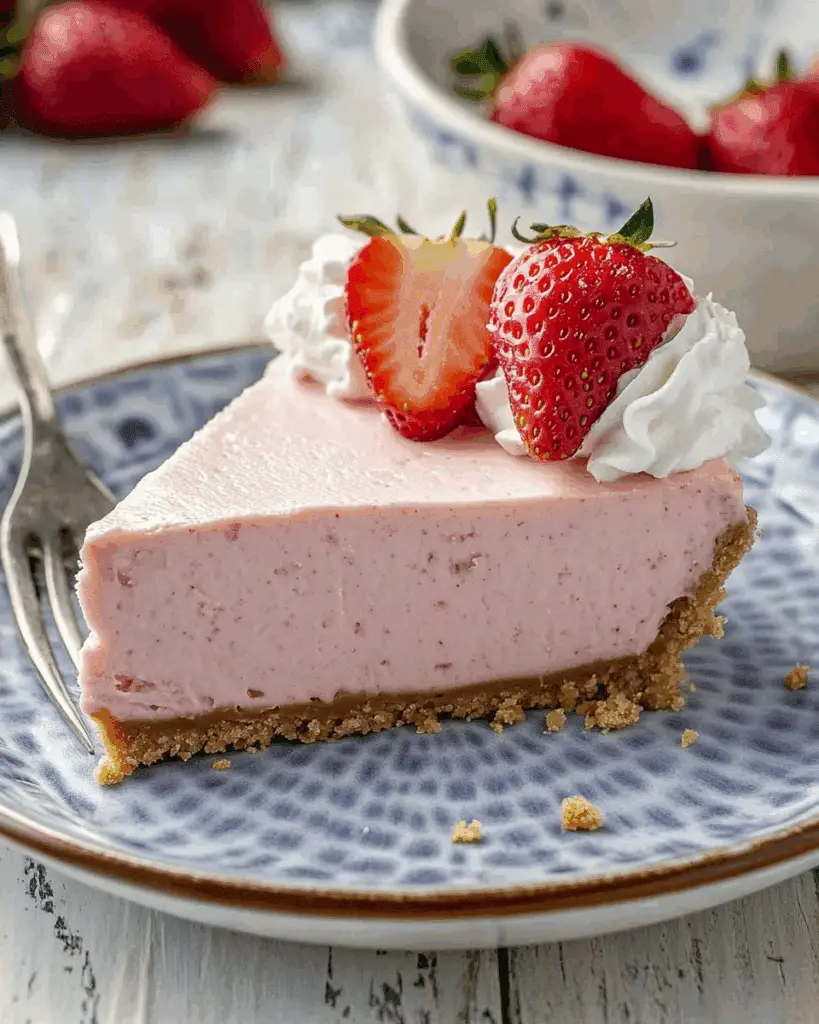 No-Bake Strawberry Cheesecake