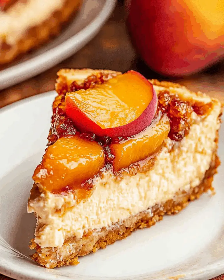 Peach Cobbler Cheesecake