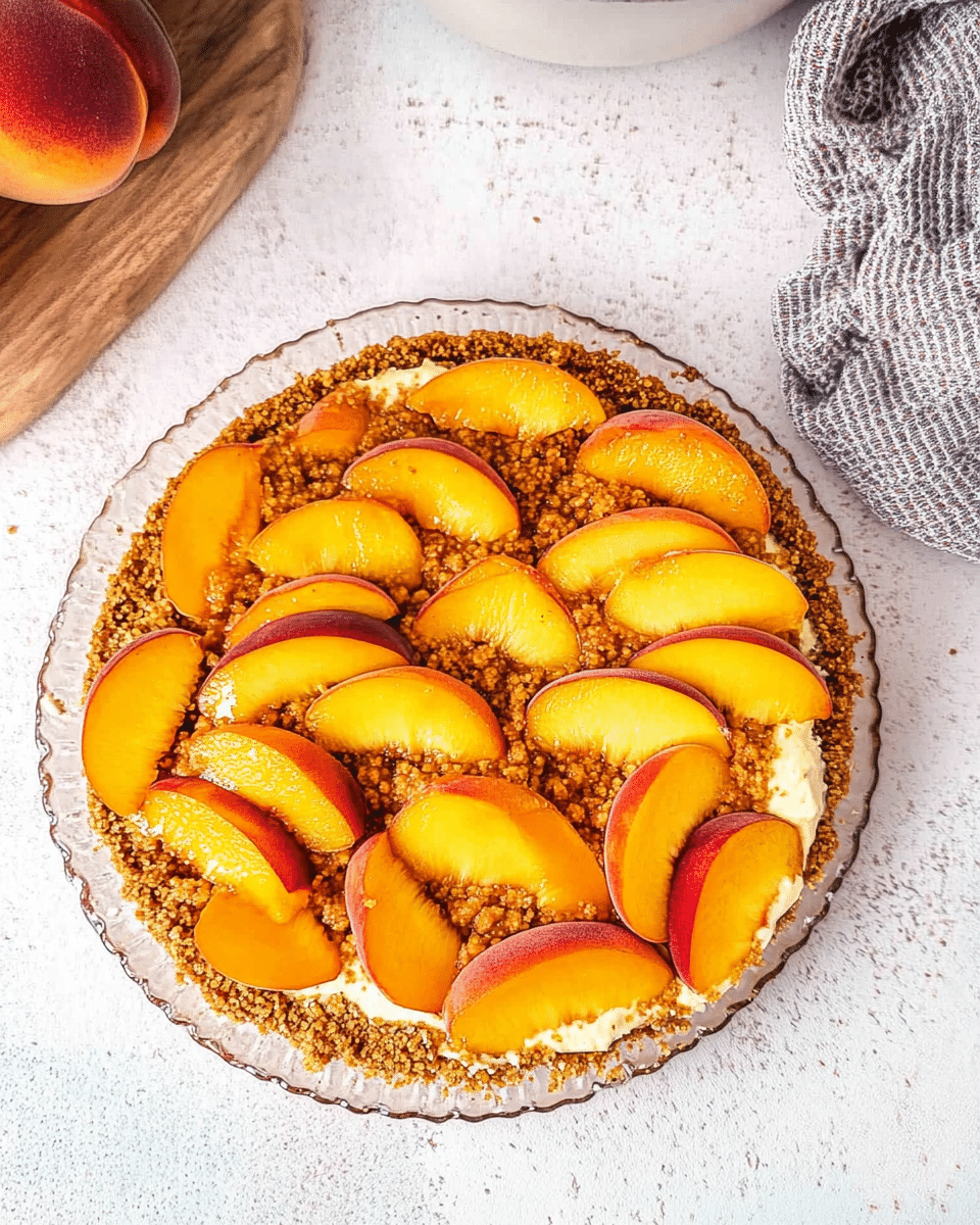 Peach Cobbler Cheesecake