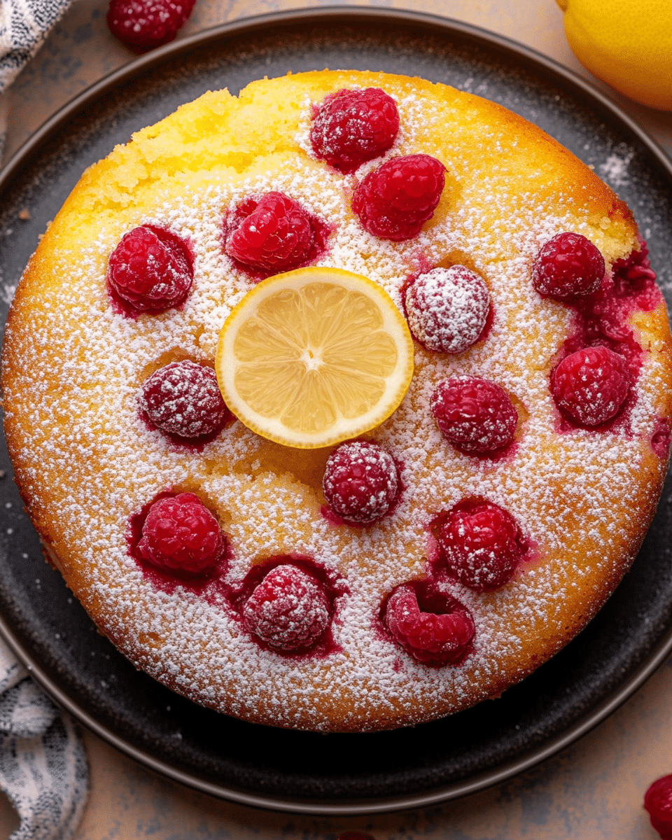 Protein Raspberry Lemon Cake