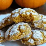 Pumpkin Crinkle Cookies