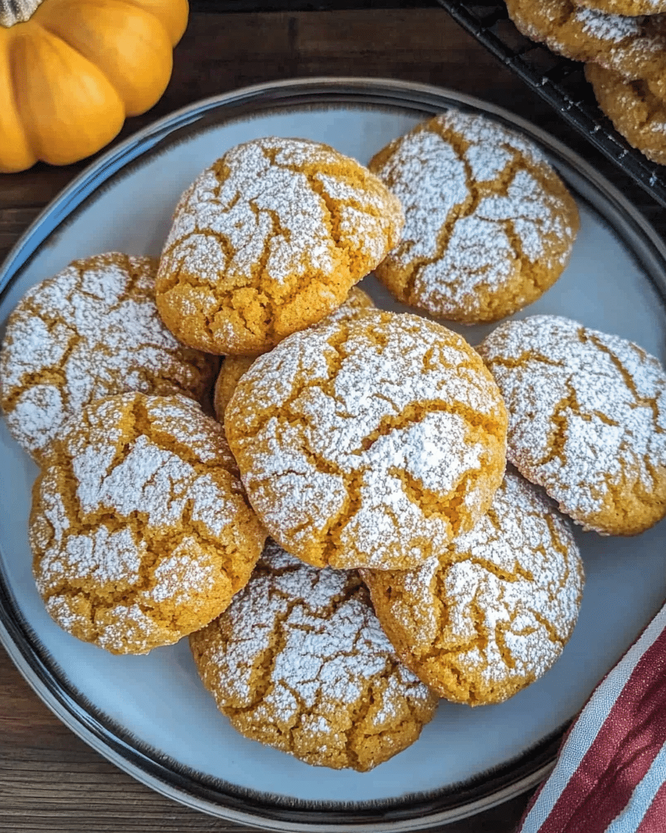 Pumpkin Crinkle Cookies