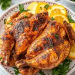 Spatchcock Chicken with Mustard Crust