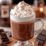 Hot Chocolate with Peppermint Whipped Cream
