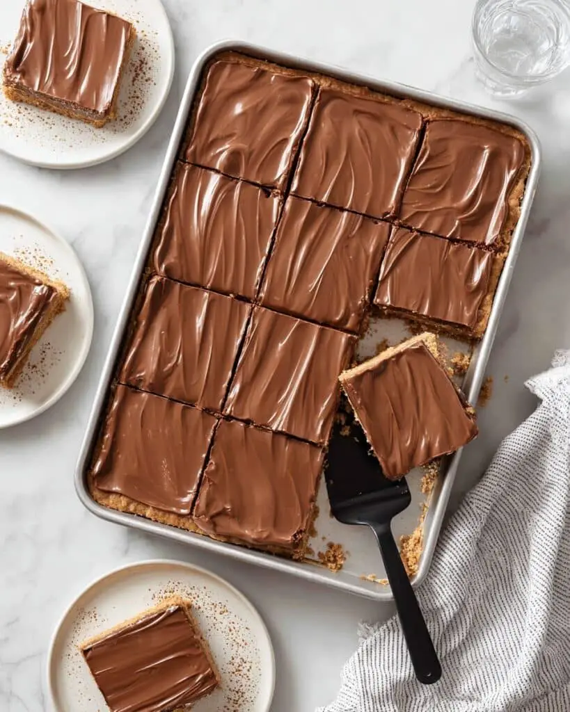 Lunch Lady Peanut Butter Bars Recipe