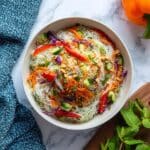 Spring Roll Salad with Spicy Ginger Dressing Recipe