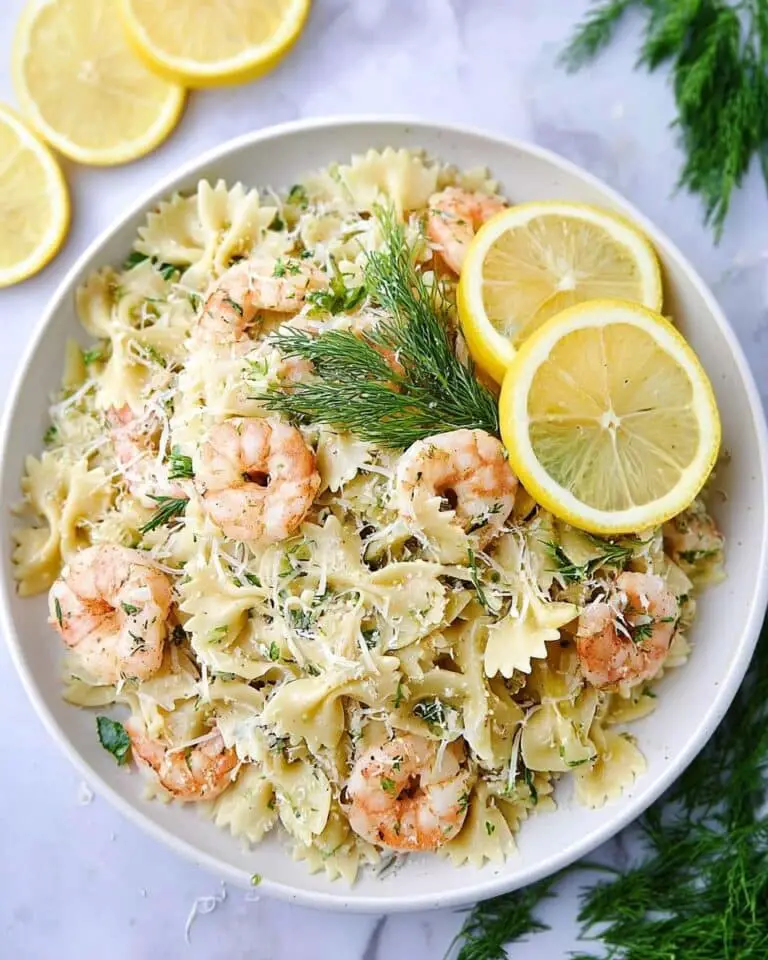 Shrimp Pasta Salad with Lemon Dill Dressing Recipe