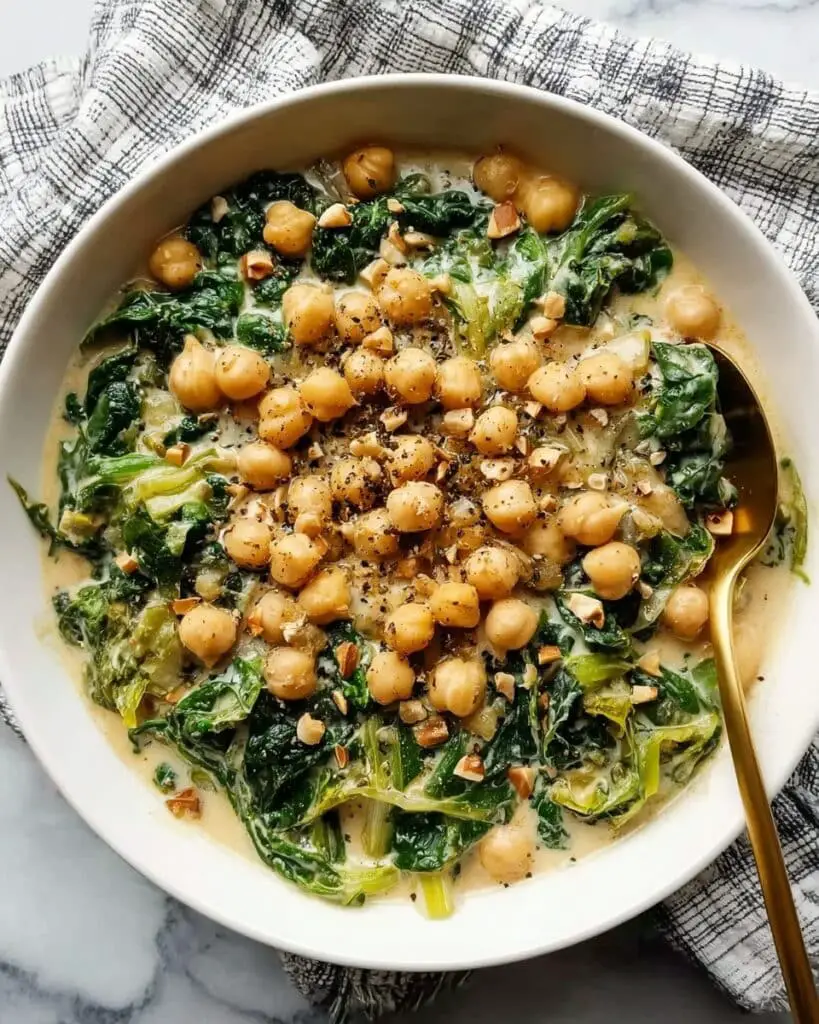 Creamy Chickpea and Kale Stew with Coconut Milk Recipe