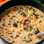 Creamy Parmesan Italian Chicken Sausage Soup Recipe