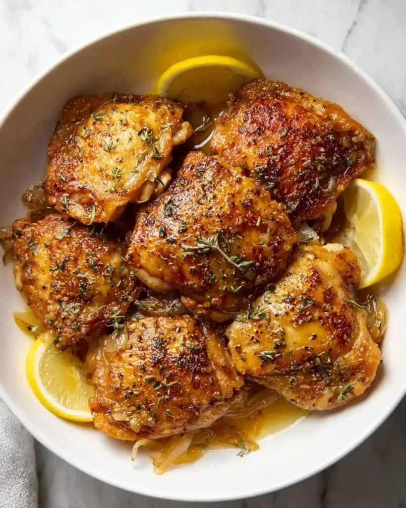 Honey Garlic Lemon Pepper Chicken Thighs Recipe