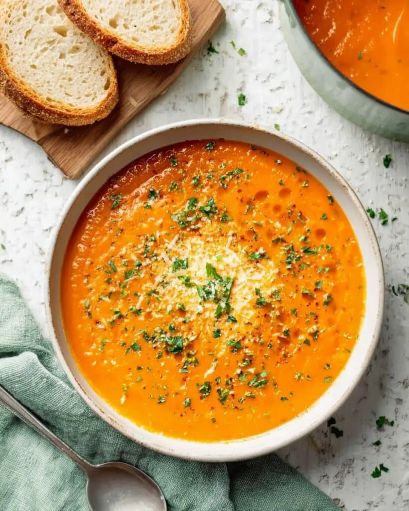 Creamy Tomato Lentil Soup Recipe