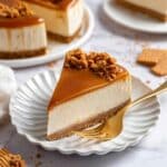 Vegan Biscoff Cheesecake with Cookie Butter Crust and Topping Recipe