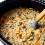 Slow Cooker Mushroom Wild Rice Soup Recipe