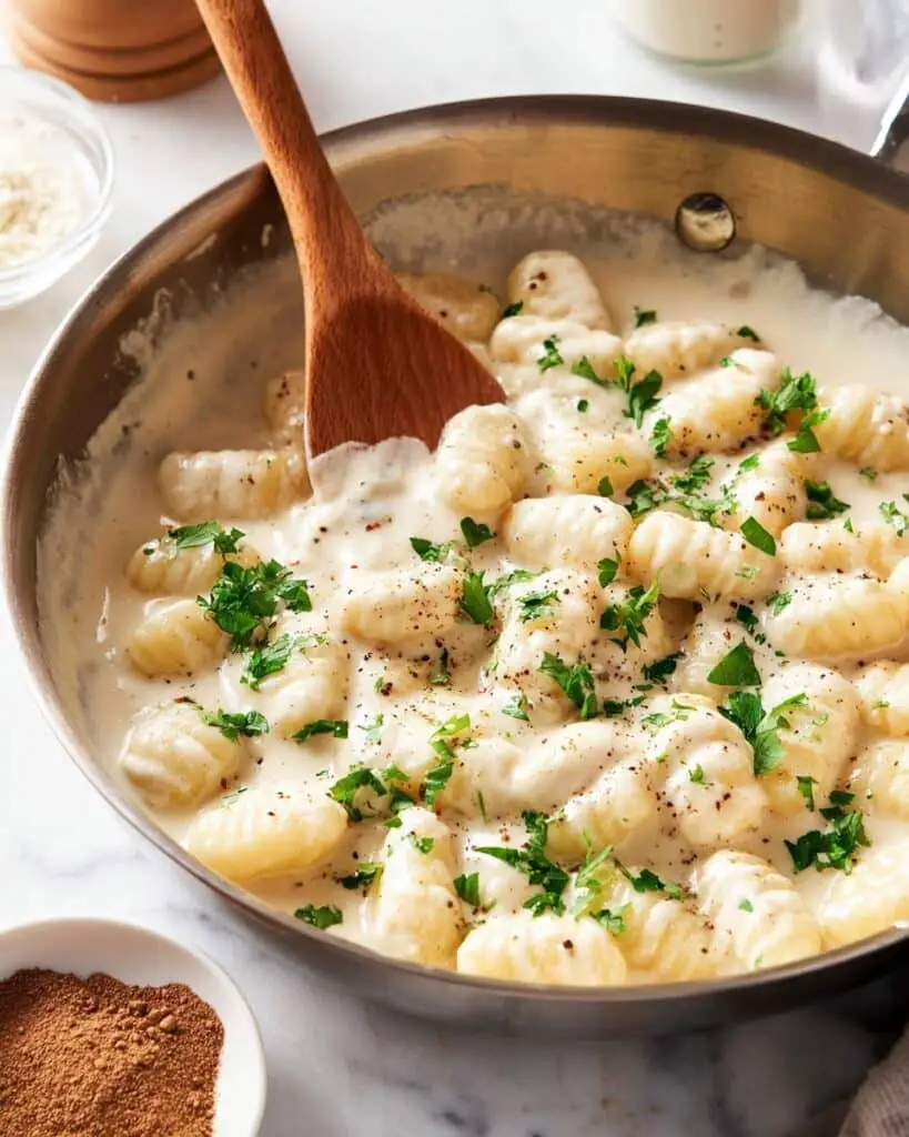 Creamy Gnocchi Alfredo Recipe