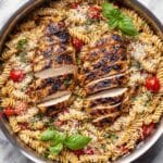 Tomato Basil Pasta with Balsamic Grilled Chicken Recipe