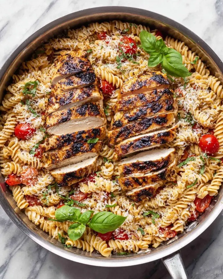 Tomato Basil Pasta with Balsamic Grilled Chicken Recipe