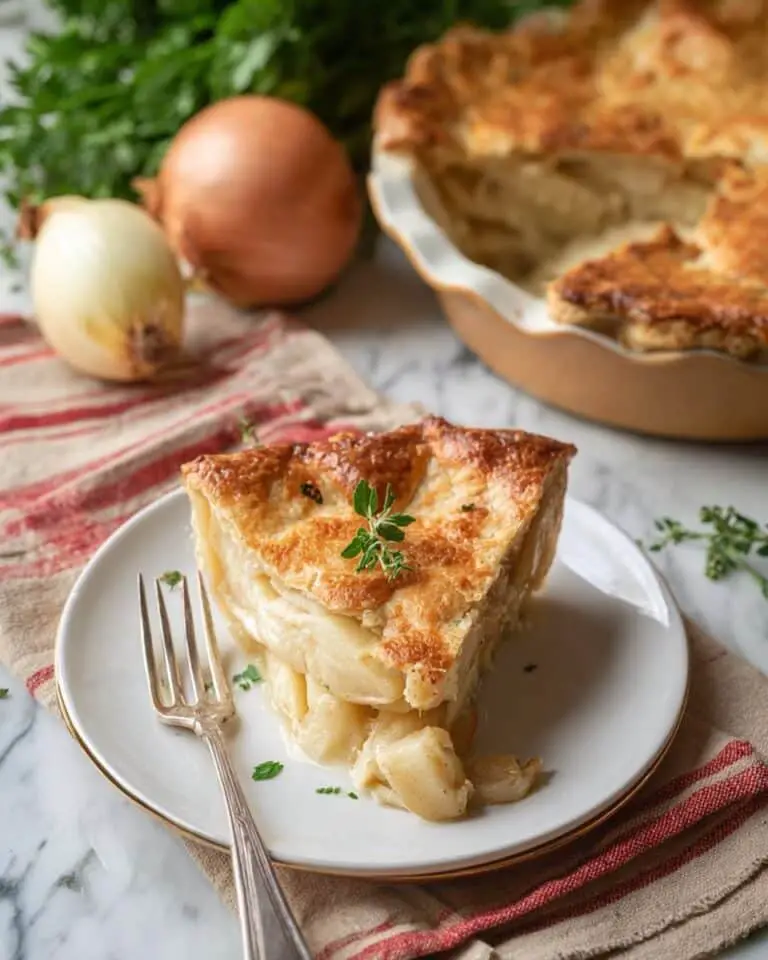 Vegan Cheese & Onion Pie Recipe