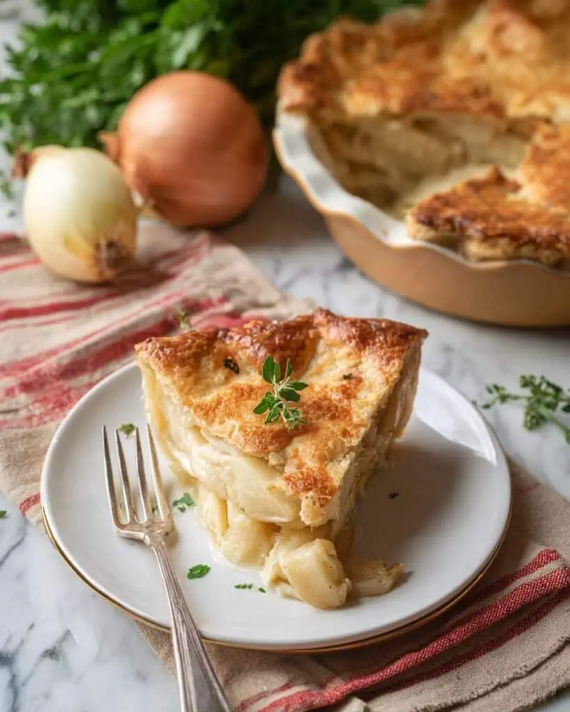 Vegan Cheese & Onion Pie Recipe