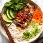 Vietnamese Noodles with Lemongrass Chicken Recipe