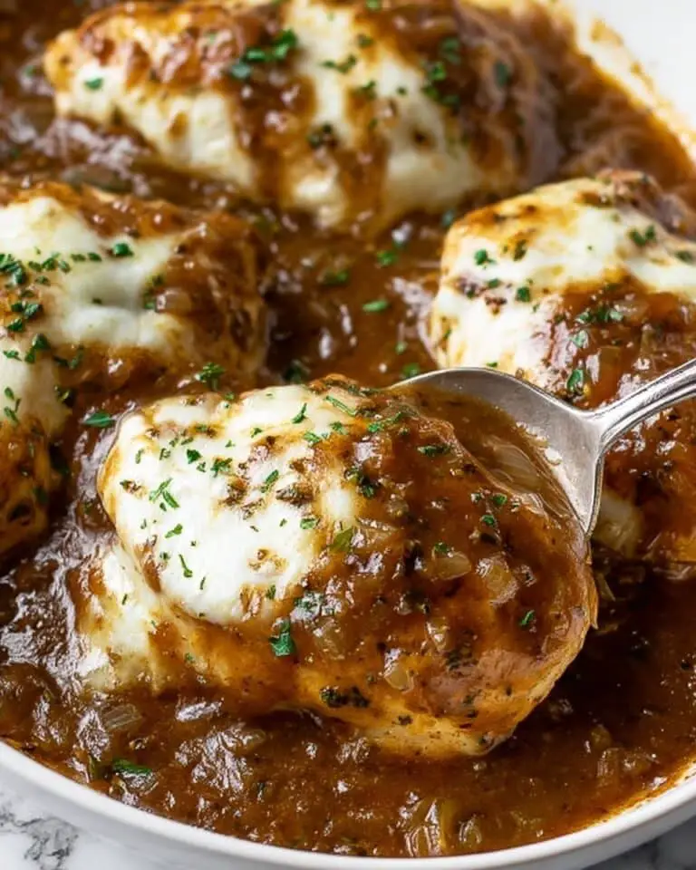 French Onion Chicken Skillet Bake Recipe