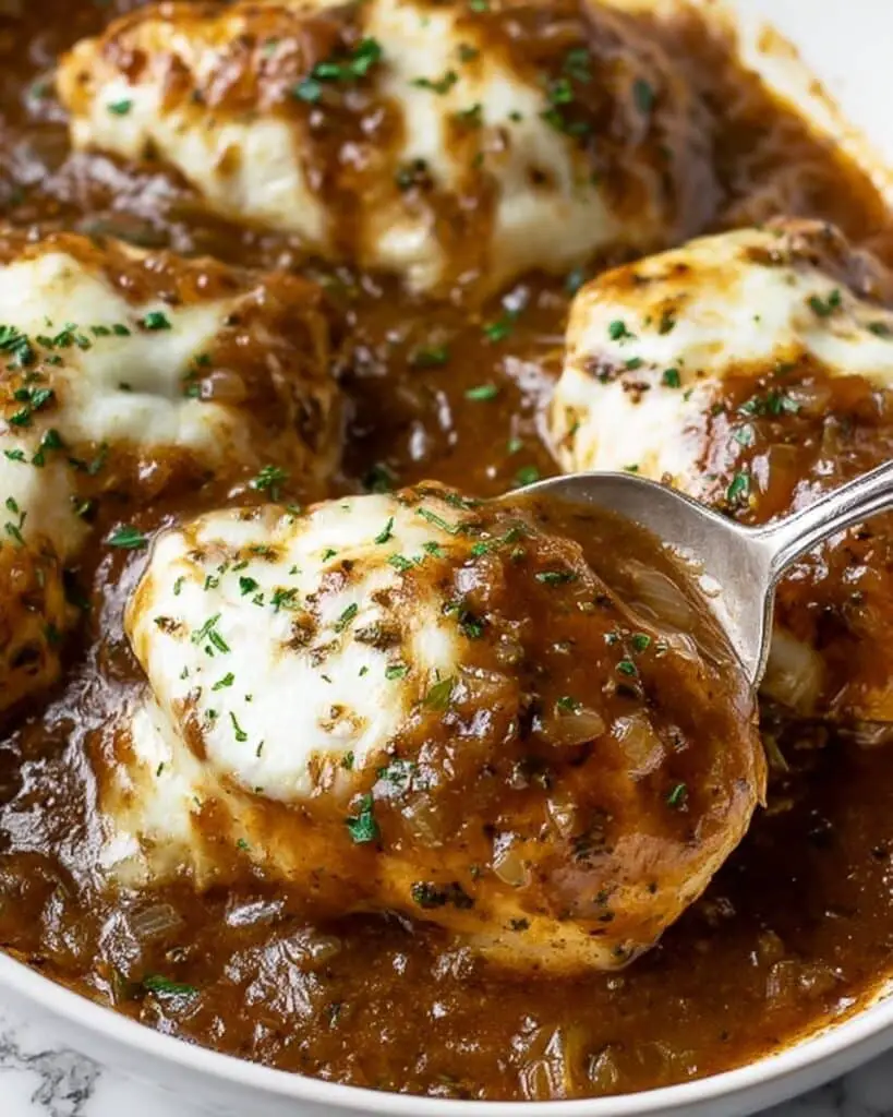 French Onion Chicken Skillet Bake Recipe