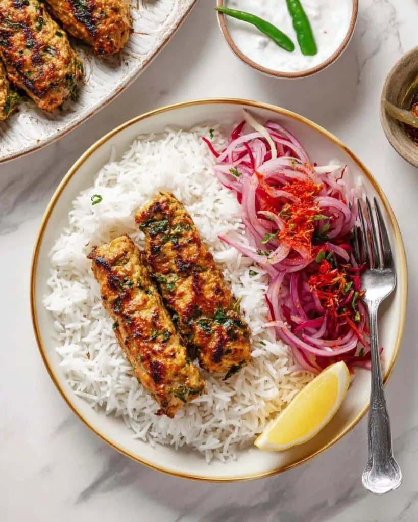 30-Minute Chicken Seekh Kebabs (Sheet Pan) Recipe