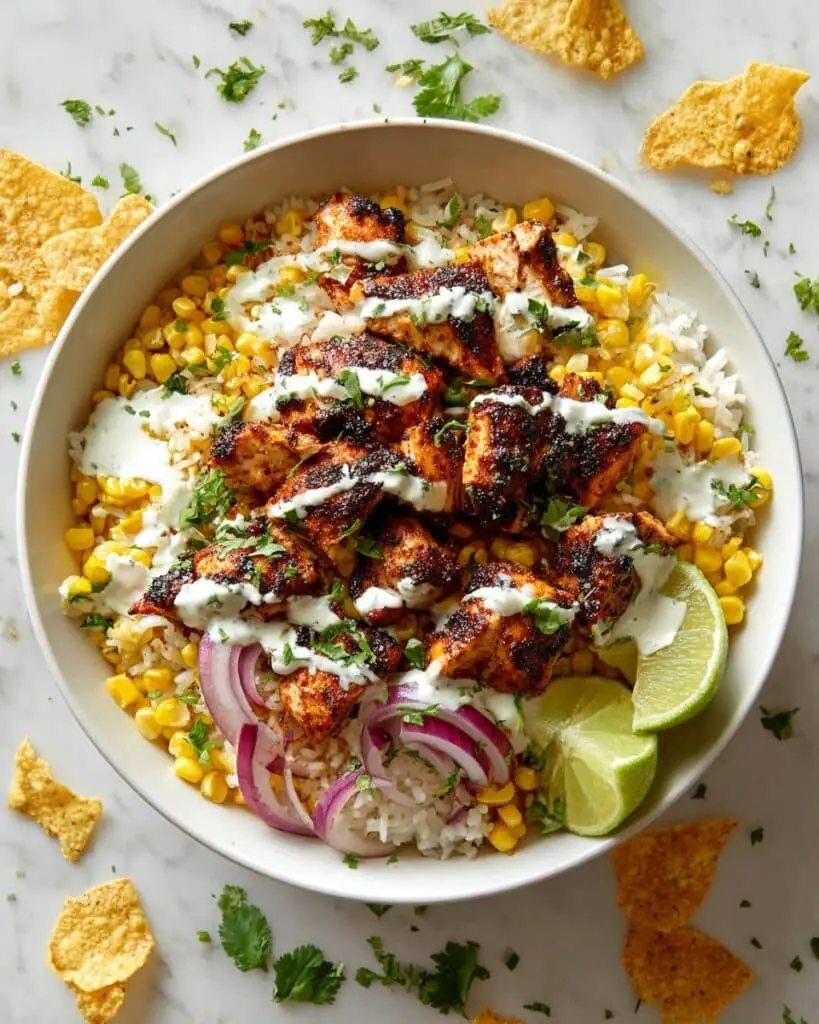 Street Corn Chicken Rice Bowl Recipe