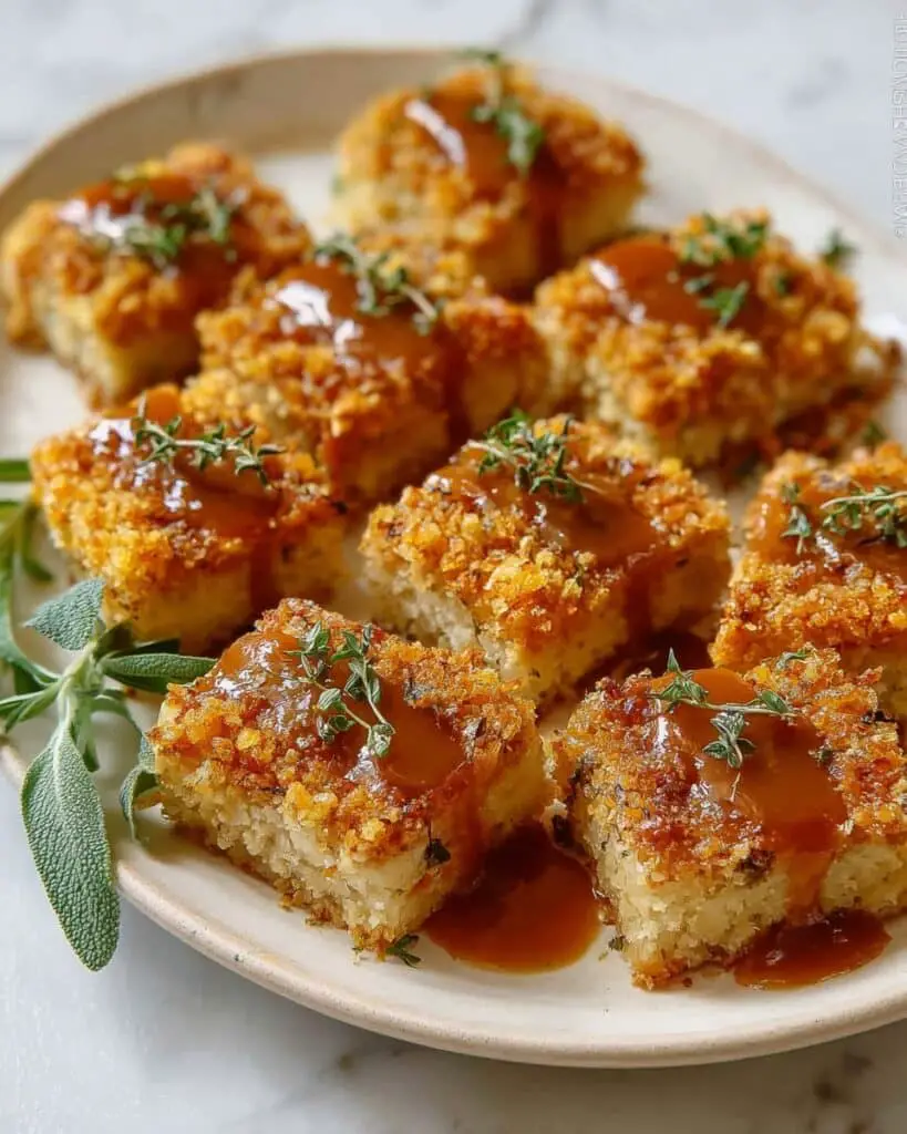 Breaded Tofu Cutlets with Savory Herb Gravy Recipe