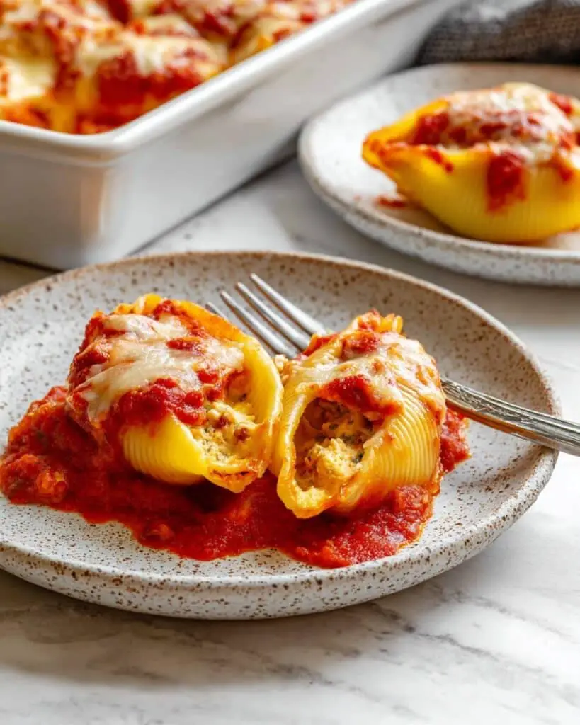 Vegan Stuffed Shells with Tofu Ricotta and Marinara Recipe