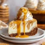 Pumpkin Swirl Cheesecake with Salted Caramel Topping Recipe