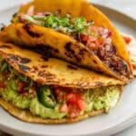 Smash Burger Tacos with Mexican Flavors and Spicy Cream Sauce Recipe