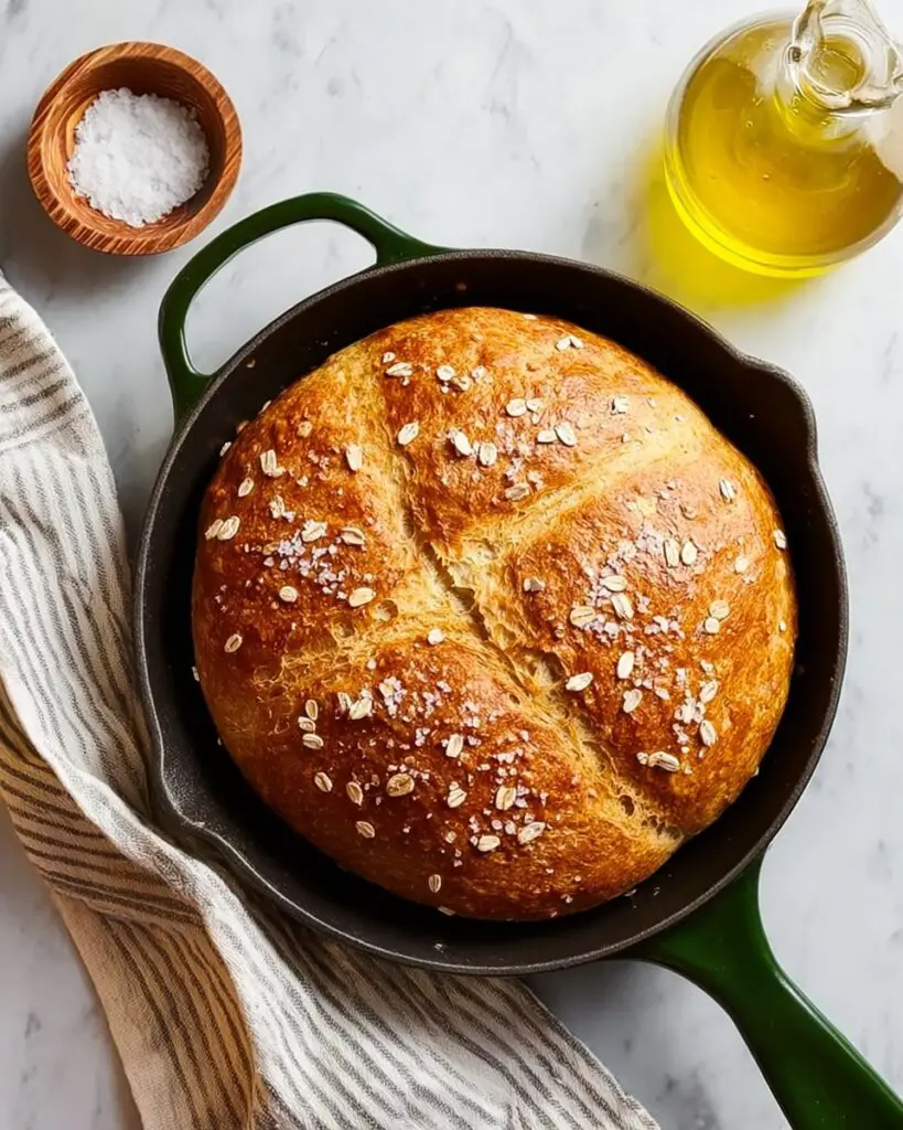 Honey Oat Skillet Bread Recipe