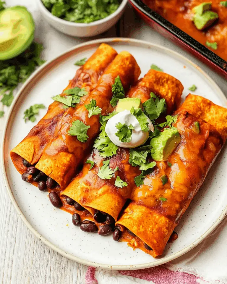 Sweet Potato Black Bean Enchiladas