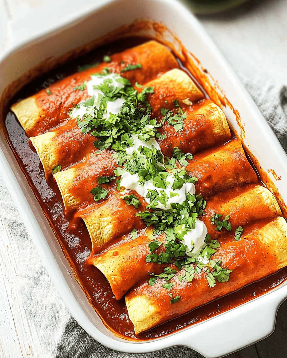 Sweet Potato Black Bean Enchiladas