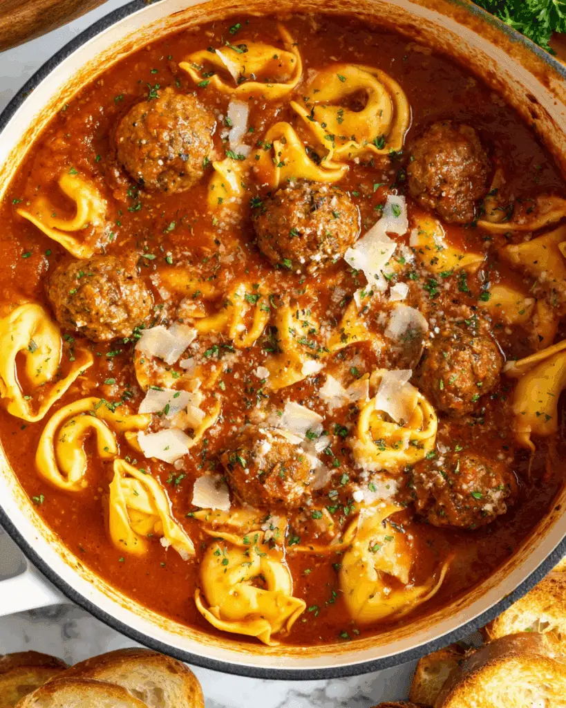 Tortellini Meatball Soup Recipe