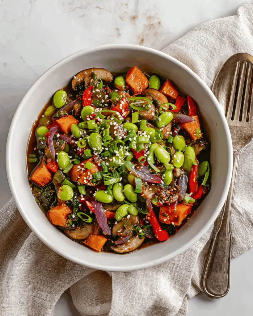 Quick Vegetable and Edamame Stir-Fry Recipe