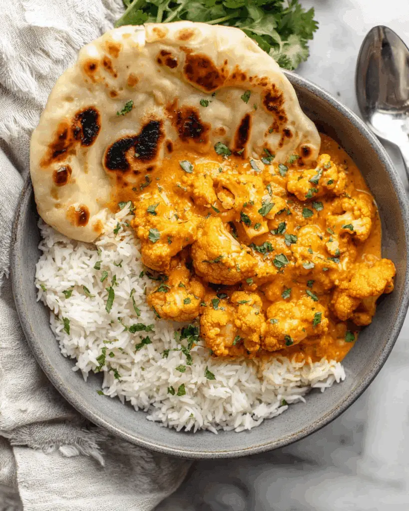 Vegan Butter Cauliflower with Coconut and Spices Recipe