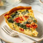 Tomato Basil Tortilla Quiche Recipe
