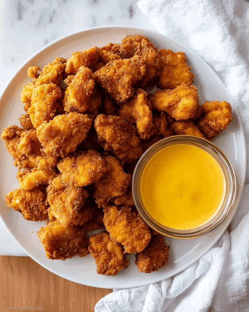 Copycat Chick Fil A Chicken Nuggets with Homemade Chick Fil A Sauce Recipe