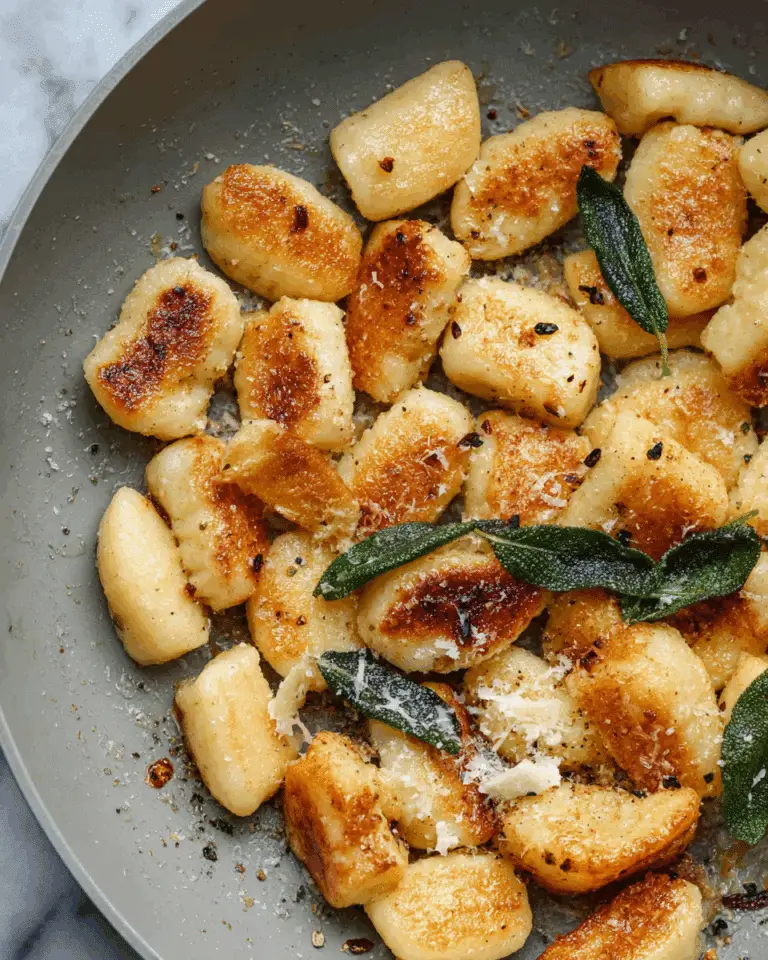 Cottage Cheese Gnocchi with Brown Butter Sage Sauce Recipe