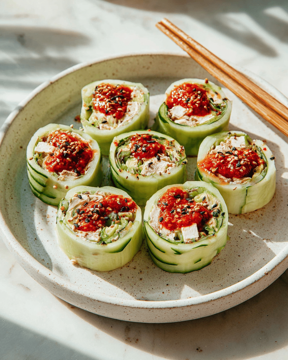 Cucumber Tuna Rolls Recipe