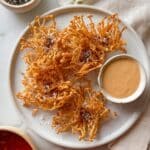 Crispy Fried Enoki Mushrooms with Spicy Dipping Sauces Recipe