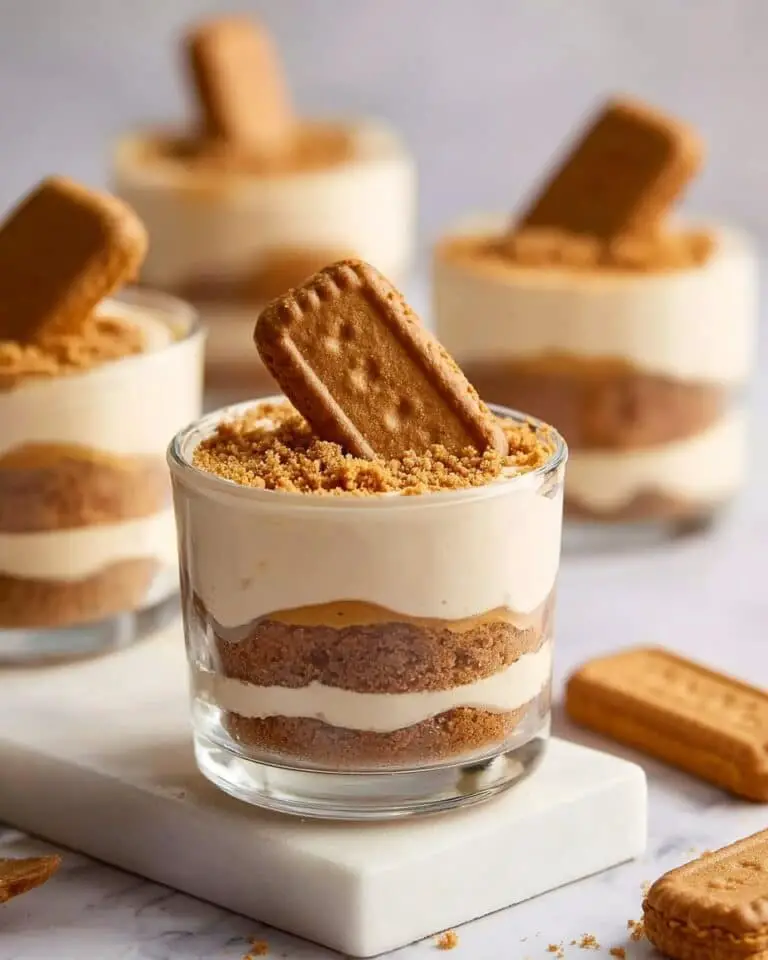 No-Bake Biscoff Cheesecake Cups Recipe