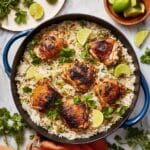 One-Pan Coconut Lime Chicken and Rice Recipe