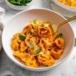 Creamy Tomato Coconut Tortellini Pasta Recipe