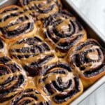 Chocolate Cinnamon Rolls with Chocolate Glaze Recipe
