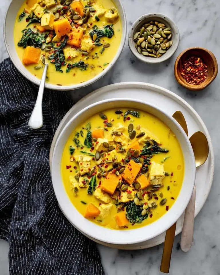 Creamy Coconut Butternut Squash Chicken Soup Recipe