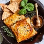 Fried Feta with Phyllo Dough and Honey Recipe