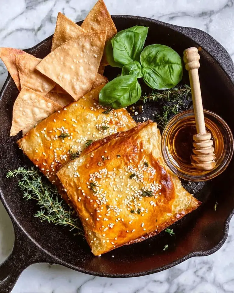 Fried Feta with Phyllo Dough and Honey Recipe